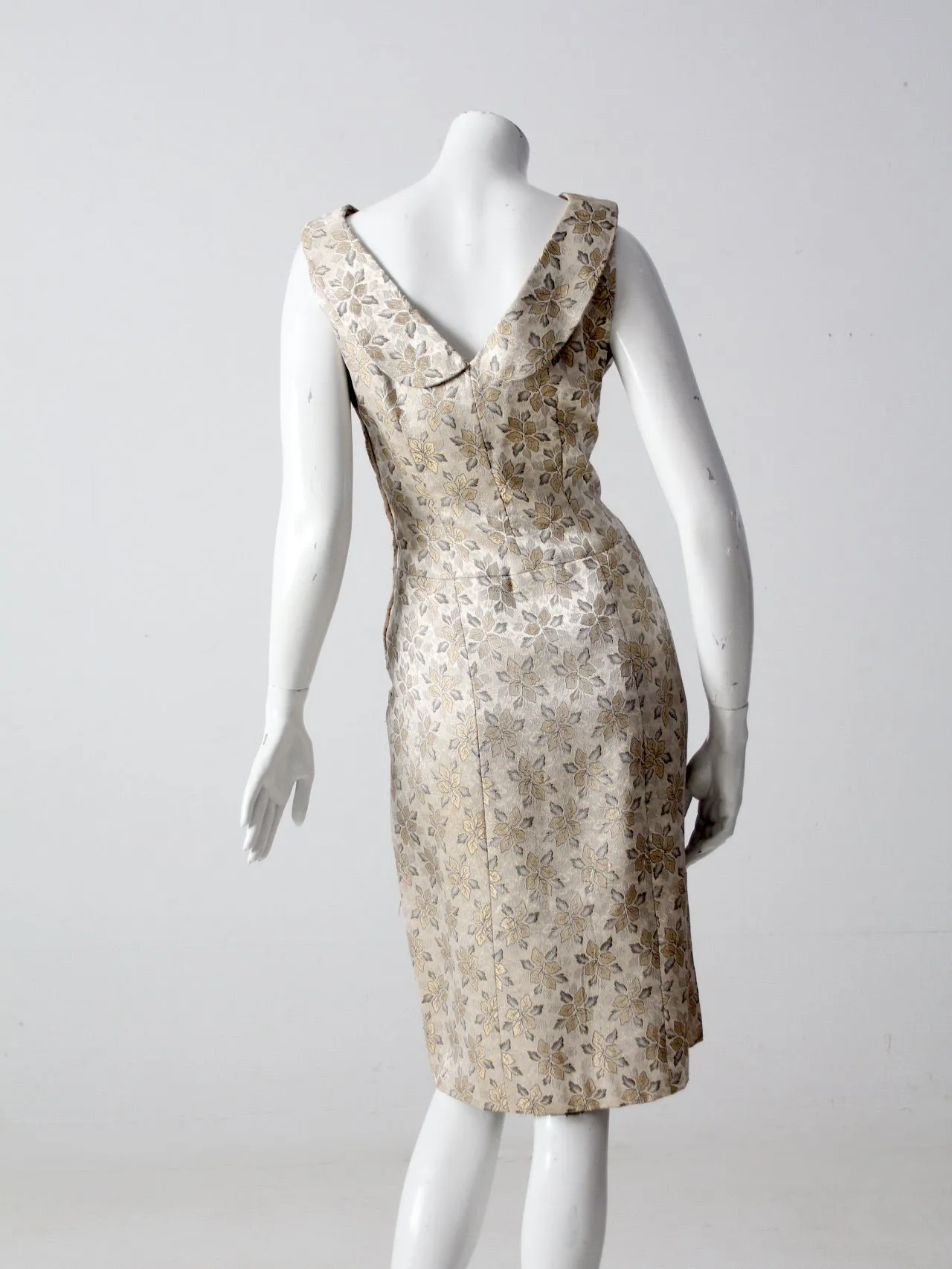 vintage 60s brocade dress