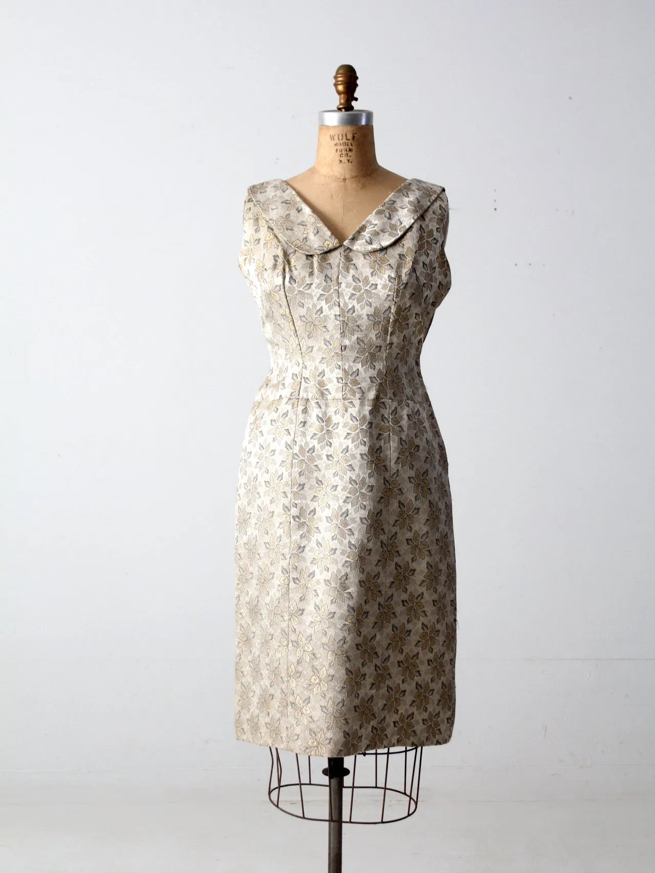 vintage 60s brocade dress