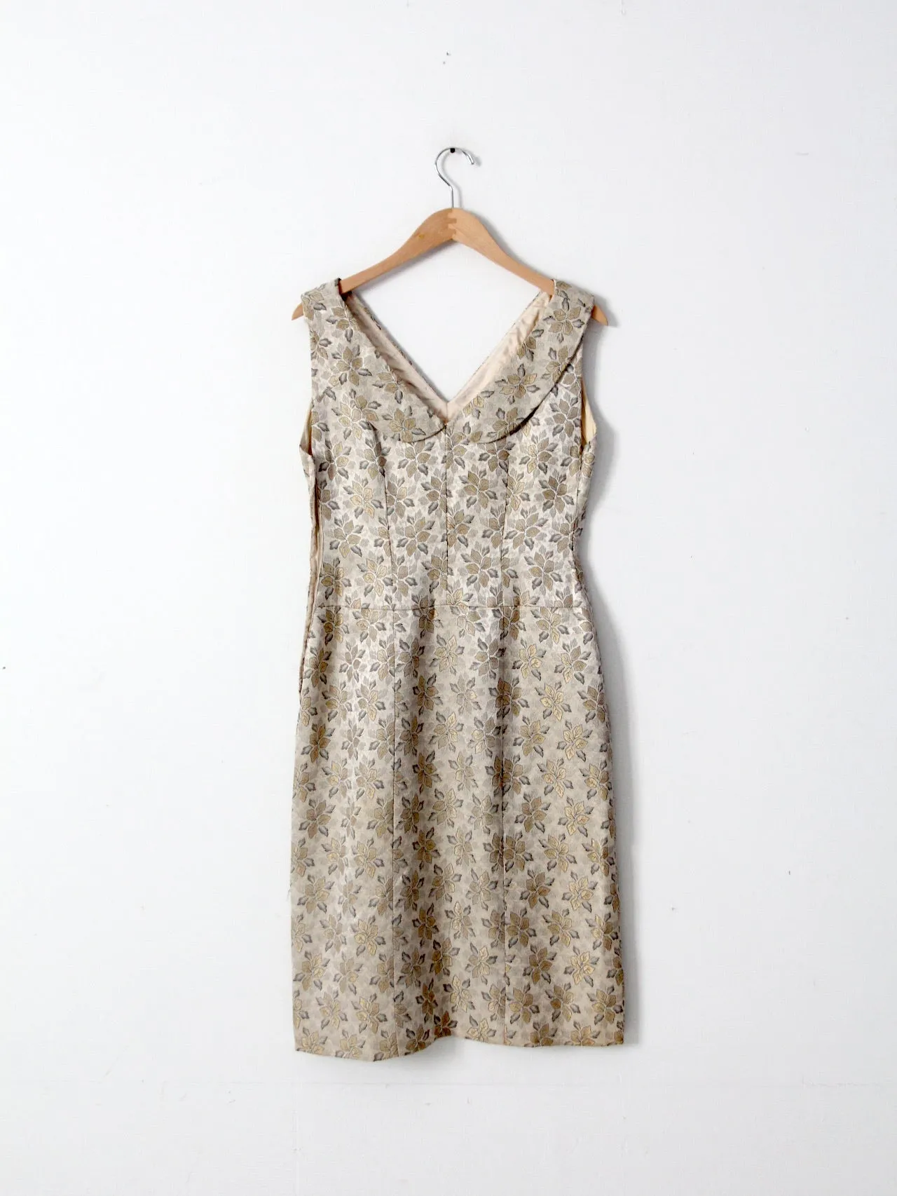 vintage 60s brocade dress