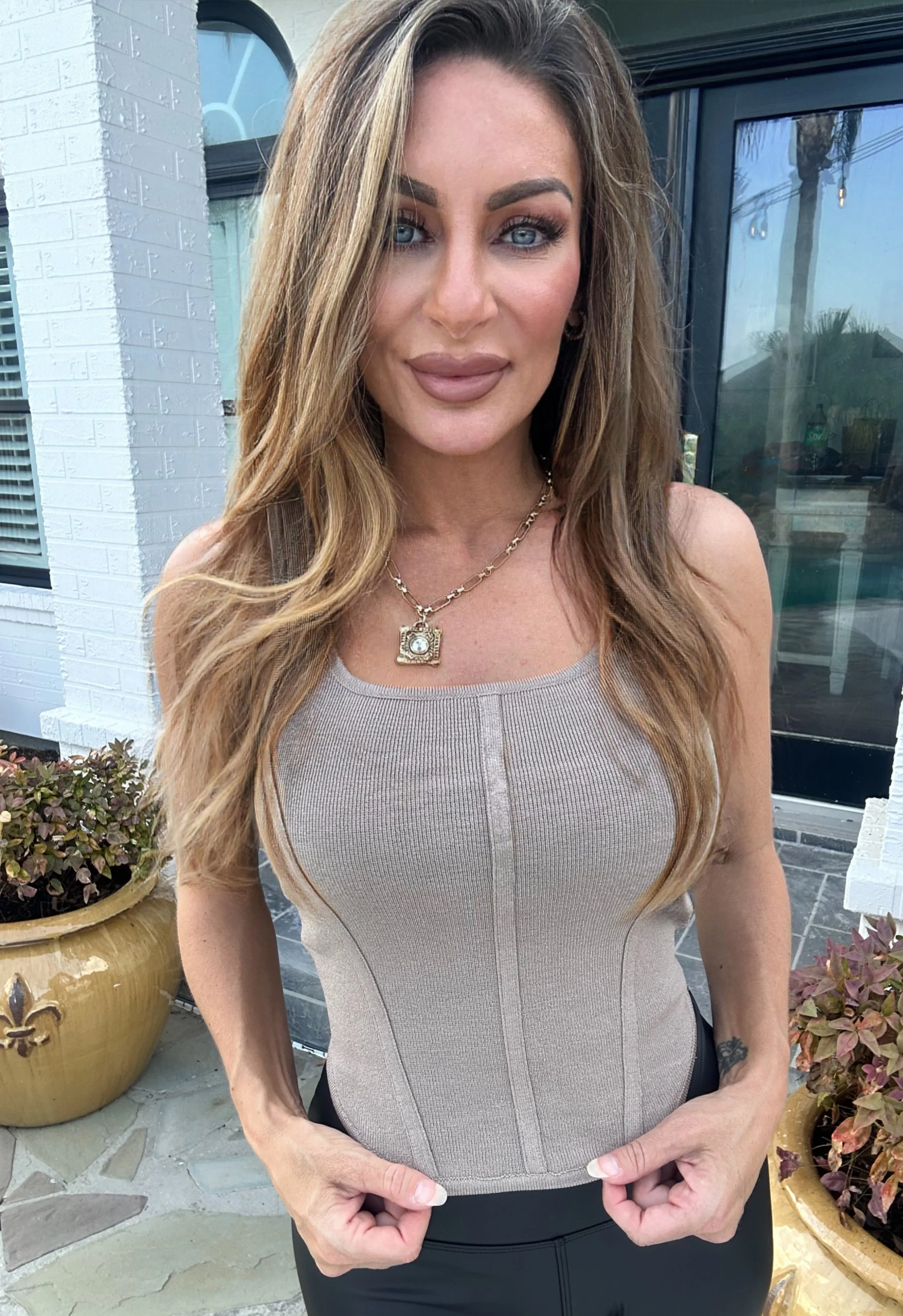 Zya Sleeveless Knitted Soft Corset